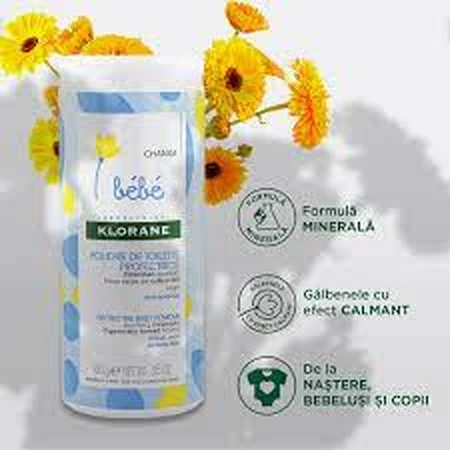 Protective baby powder, 100 g, Klorane Baby