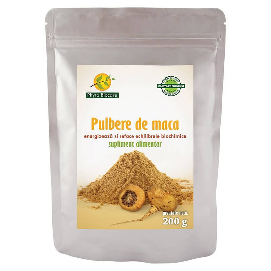 Maca in polvere, 200 g, Phyto Biocare