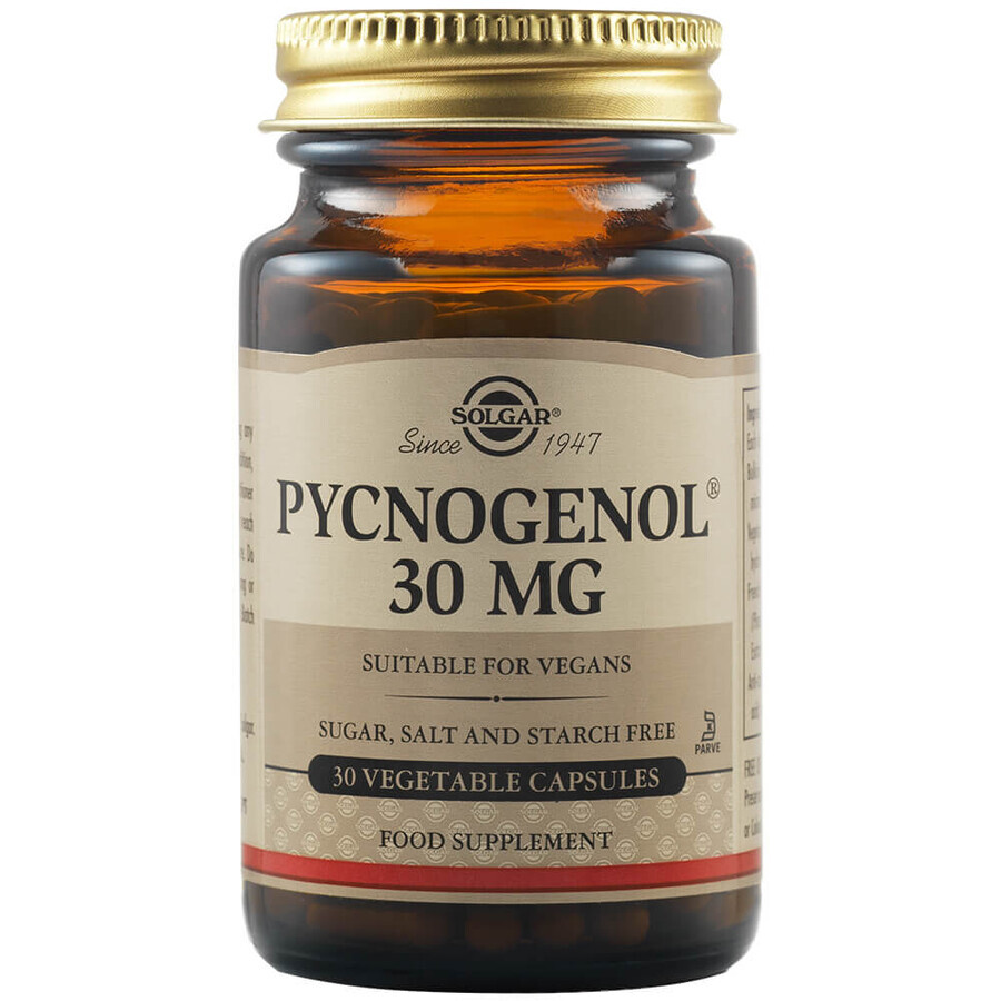 Pycnogenol 30 mg, 30 capsules, Solgar