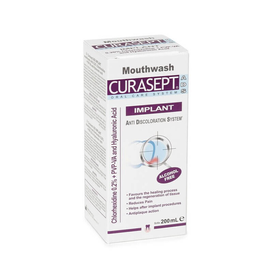 Mundwasser mit Chlorhexidin 0,20 % Implantat Curasept, 200 ml, Curaprox