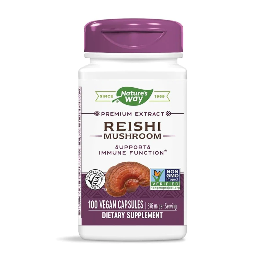 Reishi Natures Way, 100 capsules, Secom