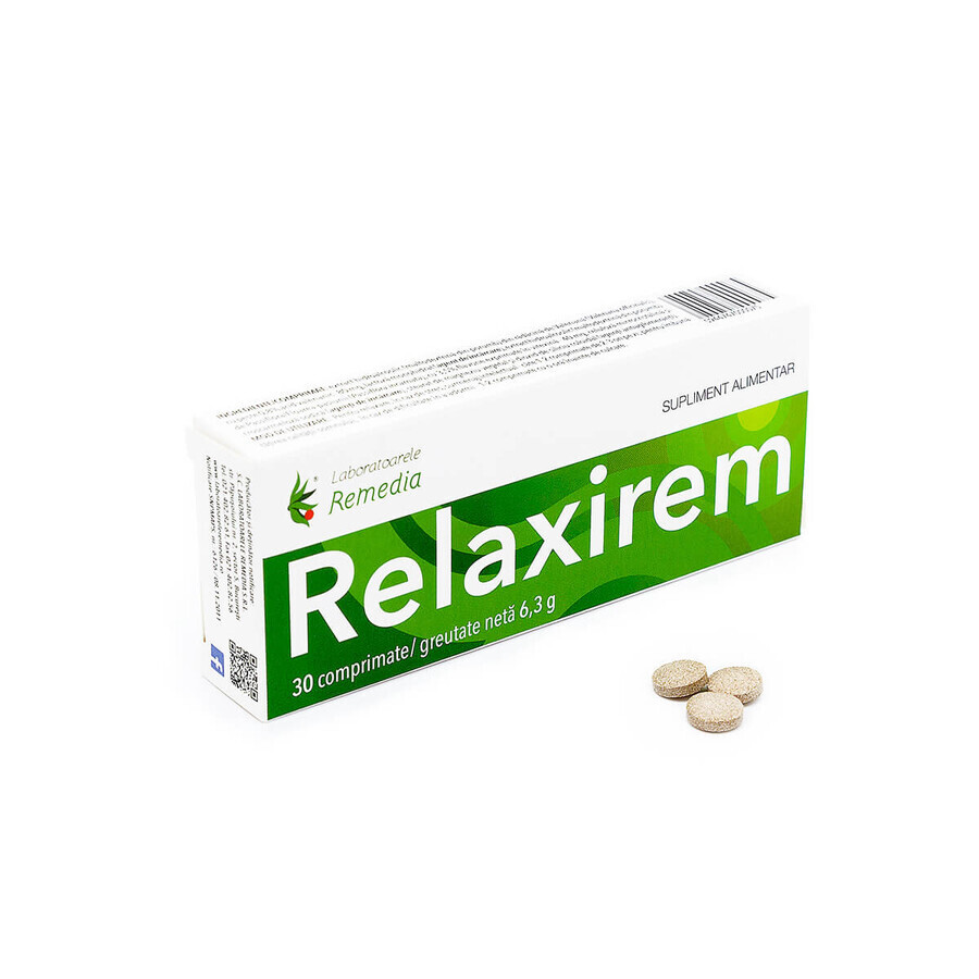 Relaxirem, 30 tabletten, Remedia