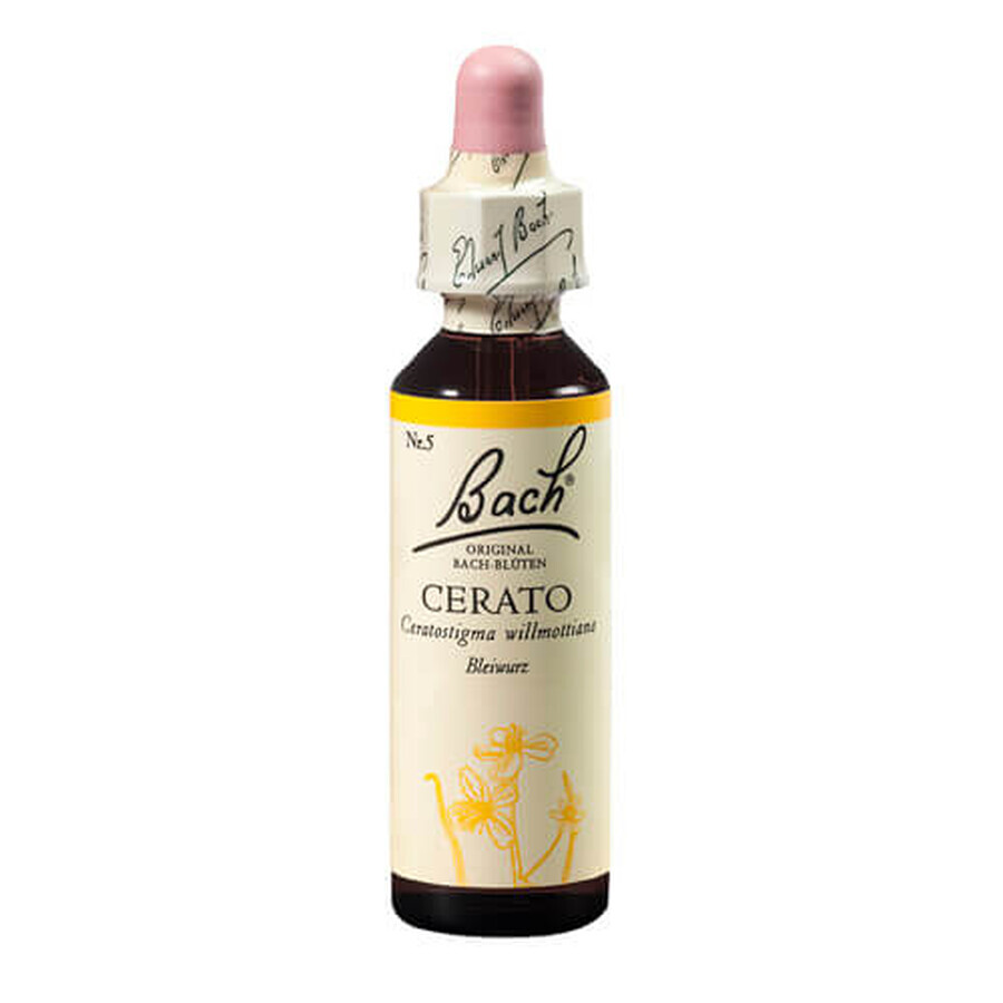 Cerato Original Bach Flower Remedy Drops, 20 ml, Rescue Remedy