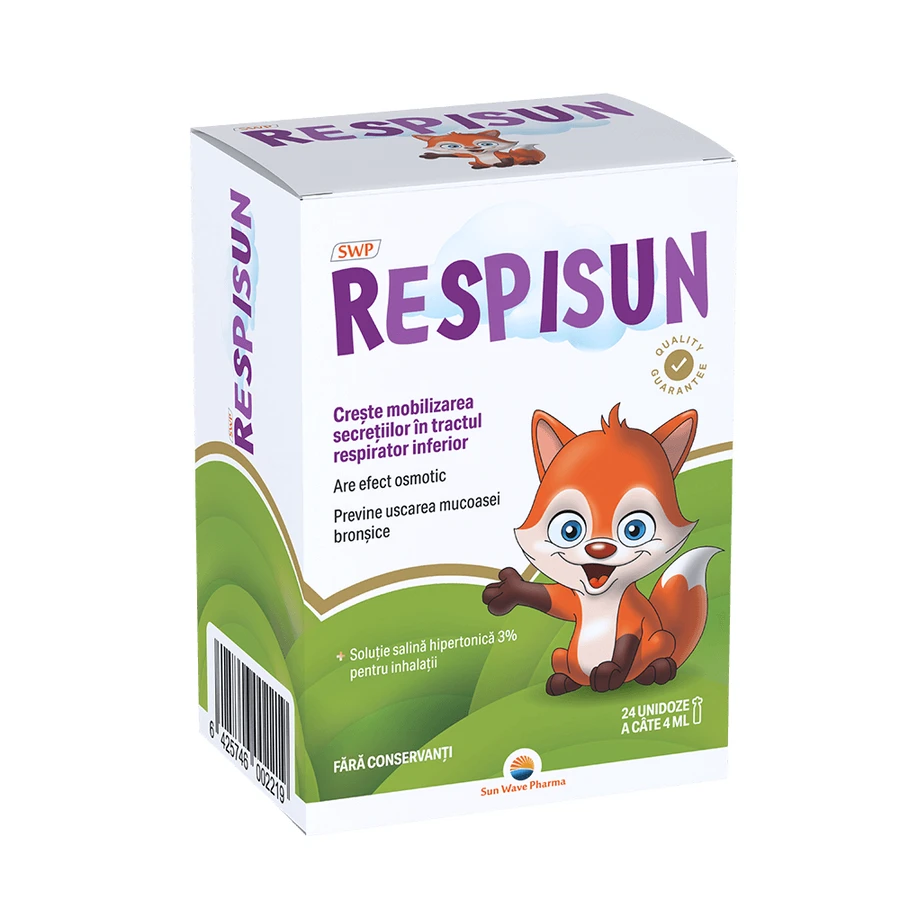 Respisun hypertonic saline solution 3%, 24 single doses, Sun Wave Pharma