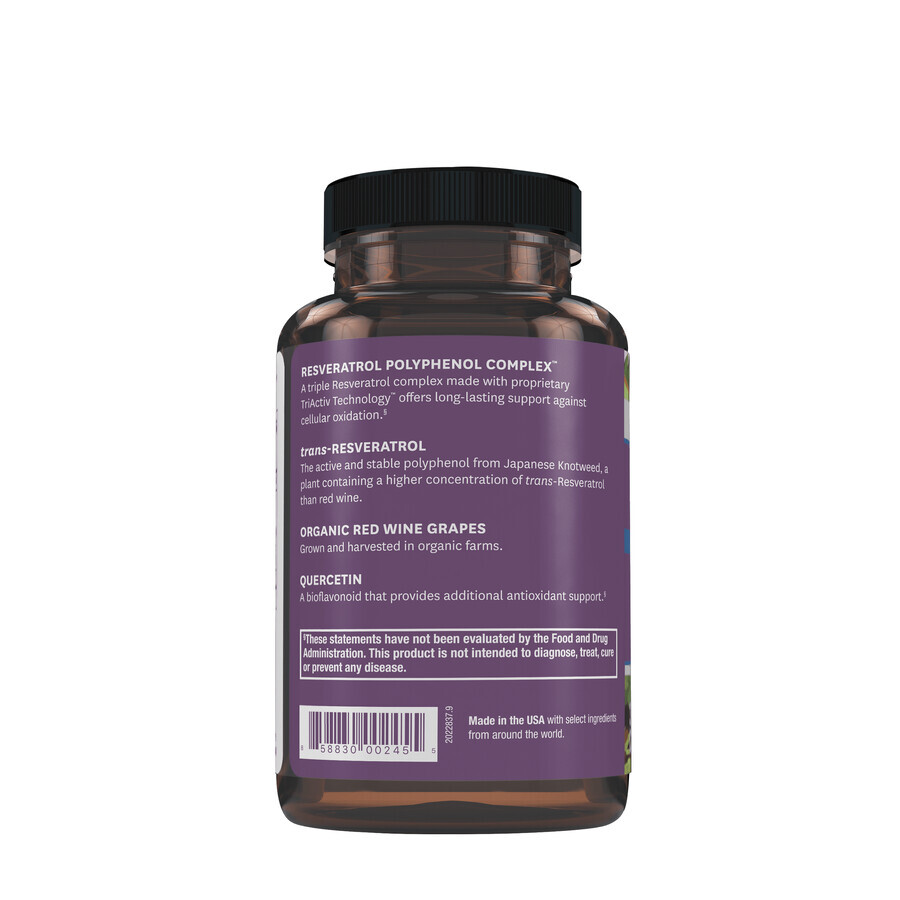 Resveratrol 500 mg (446703), 30 capsules, ResVitale