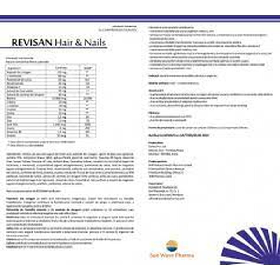 Revisan Capelli e Unghie, 30 compresse, Sun Wave Pharma