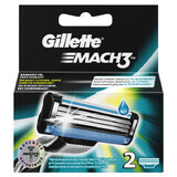 Razor refills - Gillette Mach 3, 2 pieces, P&amp;G