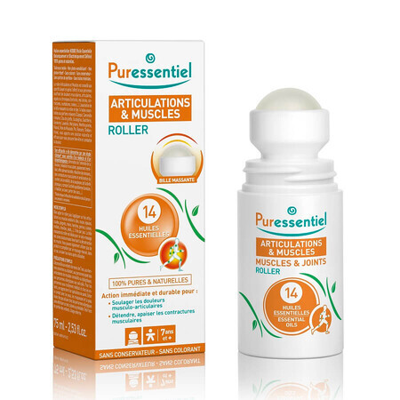 Antireumatische roller met 14 essentiële oliën, 75 ml, Puressentiel