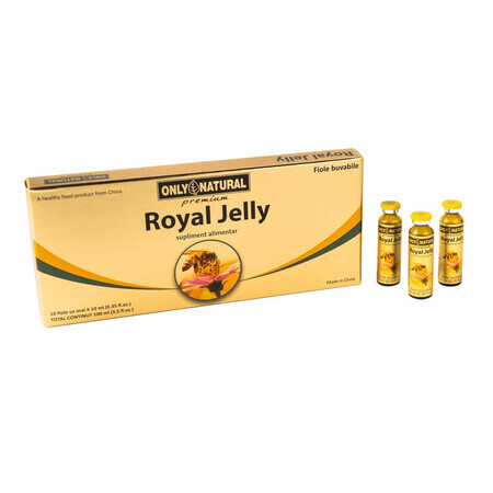 Royal Jelly 300mg, 10 vials, Only Natural