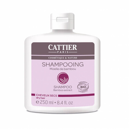 Shampooing bio pour cheveux secs à la graine de bambou, 250 ml, Cattier