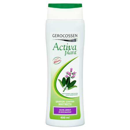 Champú anticaspa con salvia y árnica Activa Plant, 400 ml, Gerocossen