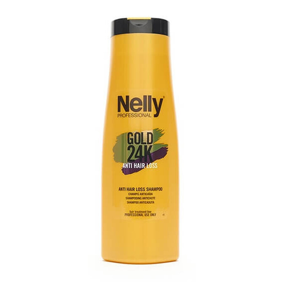 Shampoo tegen haaruitval Gold 24K, 400 ml, Nelly Professional