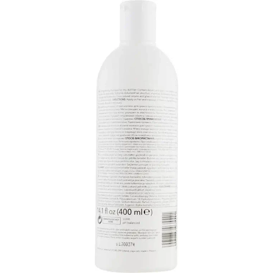 Haarversterkende shampoo met geitenmelk en keratine, 400 ml, Ziaja