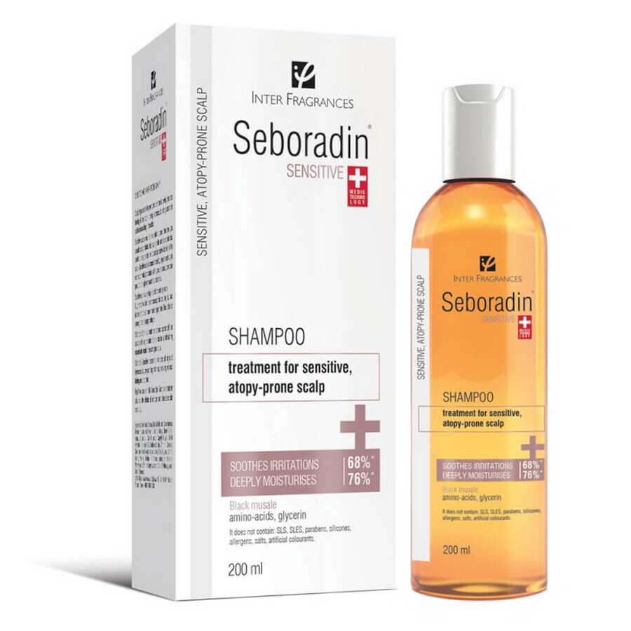 Shampoo voor gevoelig haar Seboradin Sensitive, 200 ml, Lara