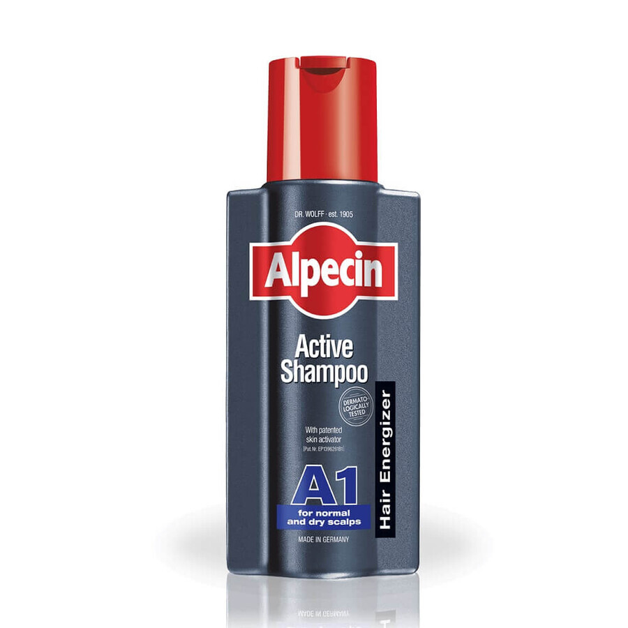 Shampooing pour cuir chevelu normal ou sec Alpecin Active A1, 250 ml, Dr. Kurt Wolff