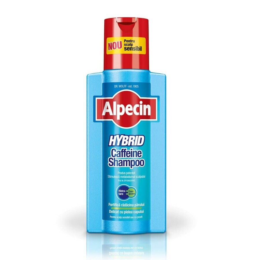 Shampooing pour cuir chevelu sensible avec démangeaisons Alpecin Hybrid, 250 ml, Dr. Kurt Wolff