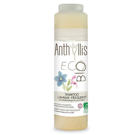 Shampoo for frequent use with flax and nettle extract and nettle Eco Bio, 250 ml, Anthyllis