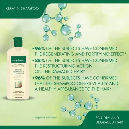 Gerovital Keratin Regenerierendes Shampoo 250 ml, Farmec