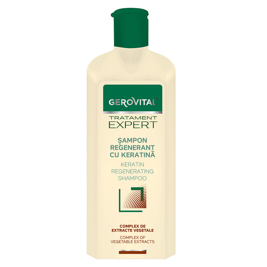 Regenerating shampoo with keratin Gerovital Expert Treatment, 250 ml, Farmec