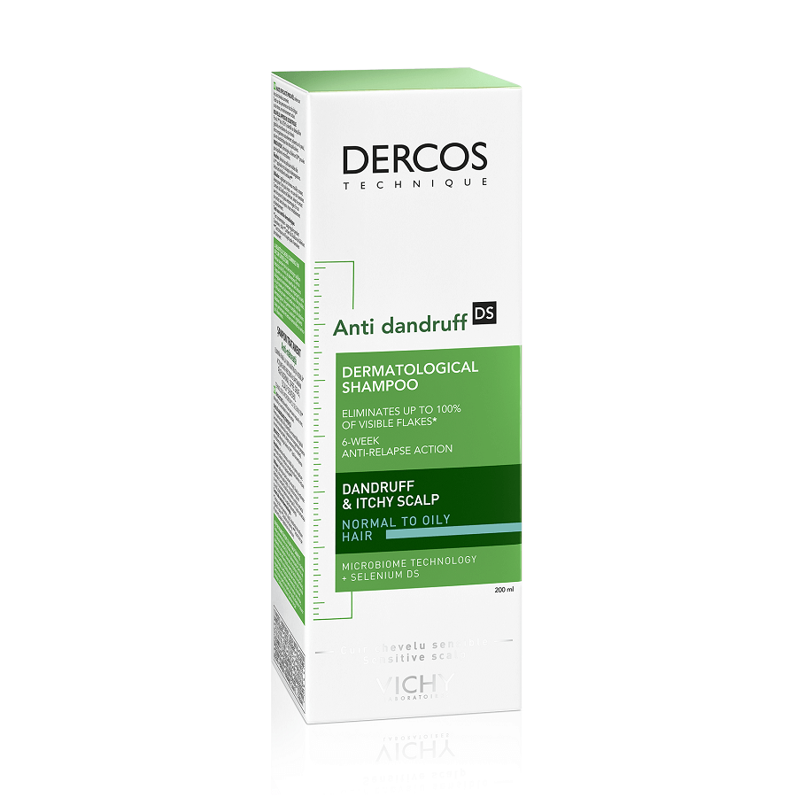 Dercos Anti-Schuppen Shampoo für normale bis fettige Kopfhaut, 200 ml, Vichy 