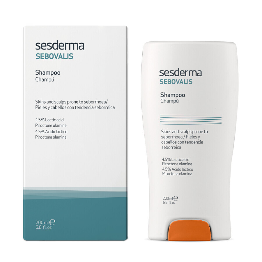 Sesderma Sebovalis Shampoo-behandeling voor seborroe-gevoelig haar, 200 ml