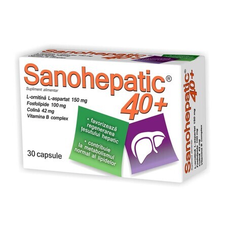 Sanohepatic 40+, 30 capsules, Natur Produkt