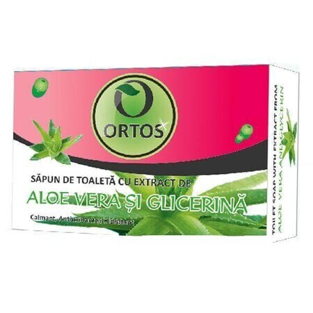 Sapun cu extract aloe vera si glicerina, 100 g, Ortos