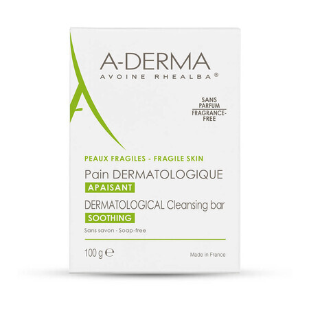 A-Derma Savon dermatologique au lait d'avoine, 100 g