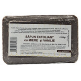 Exfoliating soap with honey and vanilla, 200 g, Apidava