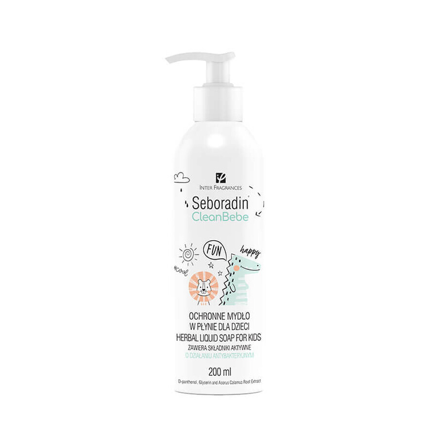 Seboradin Sapone liquido agli estratti vegetali Clean Bebe, 200 ml