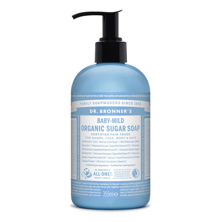 Sapone liquido per bambini non profumato Shikakai, 355 ml, Dr. Bronner's