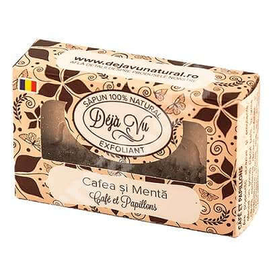 Savon naturel au café et à la menthe, 90 g, Deja Vu