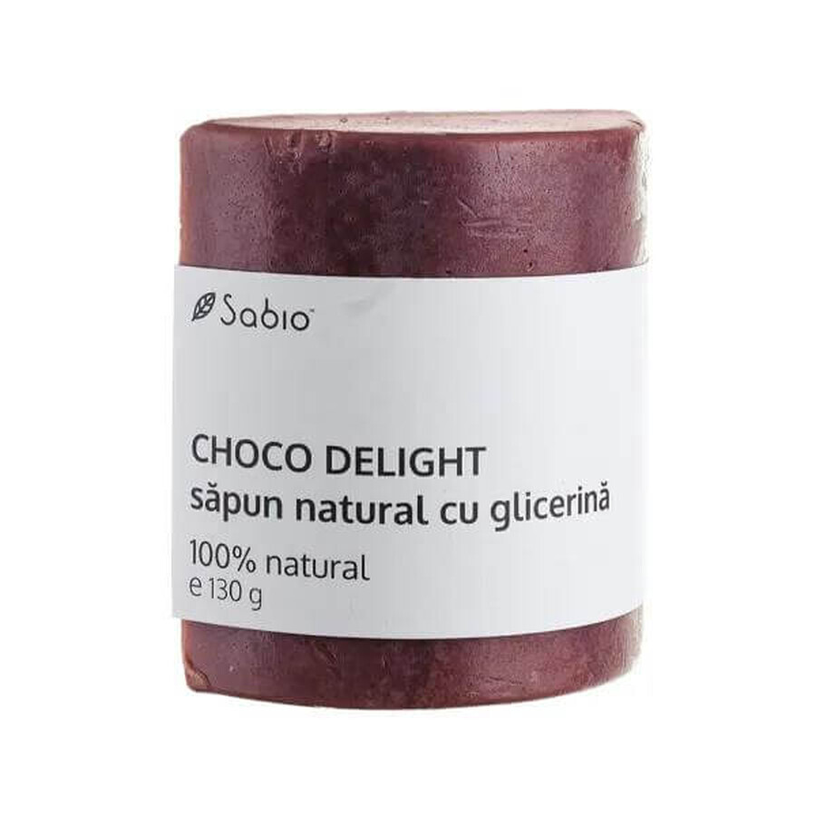 Choco Delight Natural Glycerine Soap, 130 g, Sabio