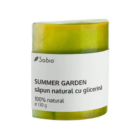 Natural soap with glycerine summer garden, 130 g, Sabio