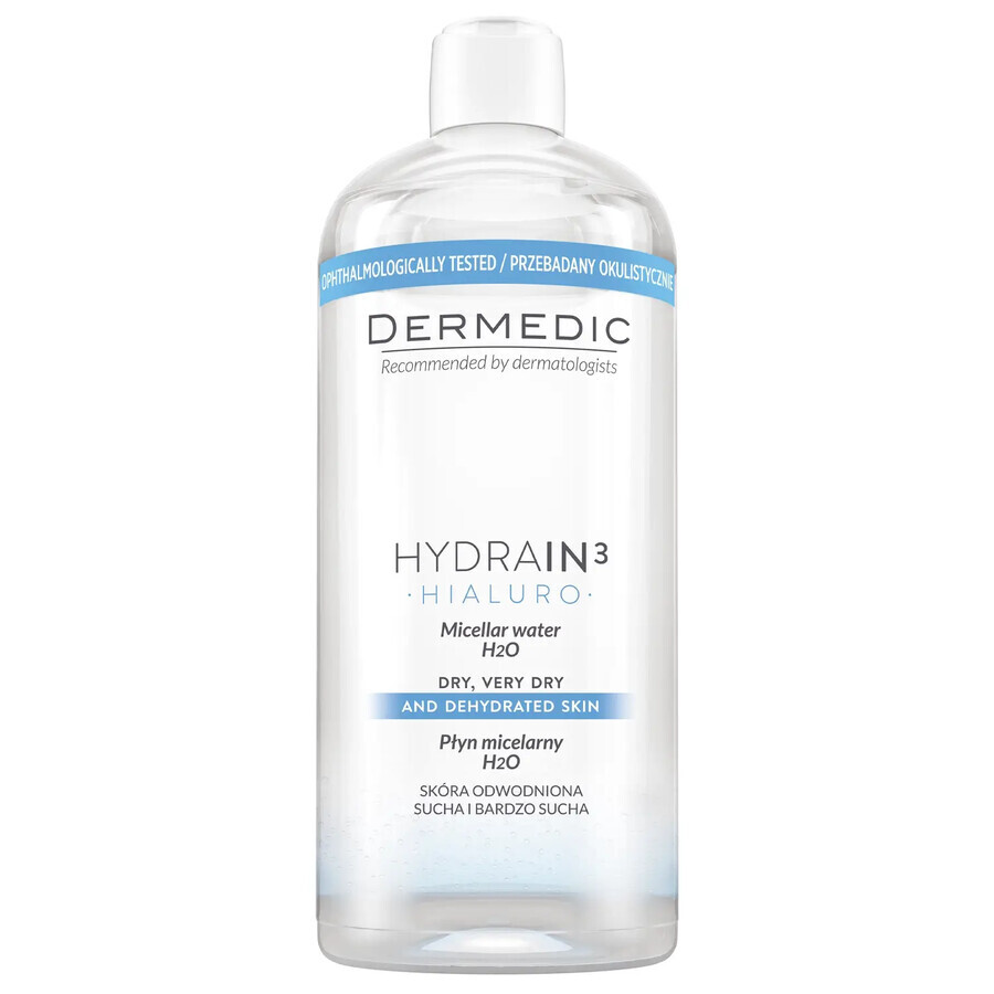 Dermedic Hydrain3 Apa micelara H2O  Hialuro, 500 ml