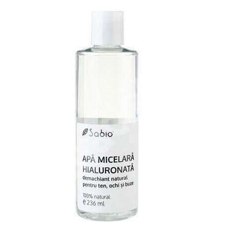 Agua micelar hialurónica, 236 ml, Sabio