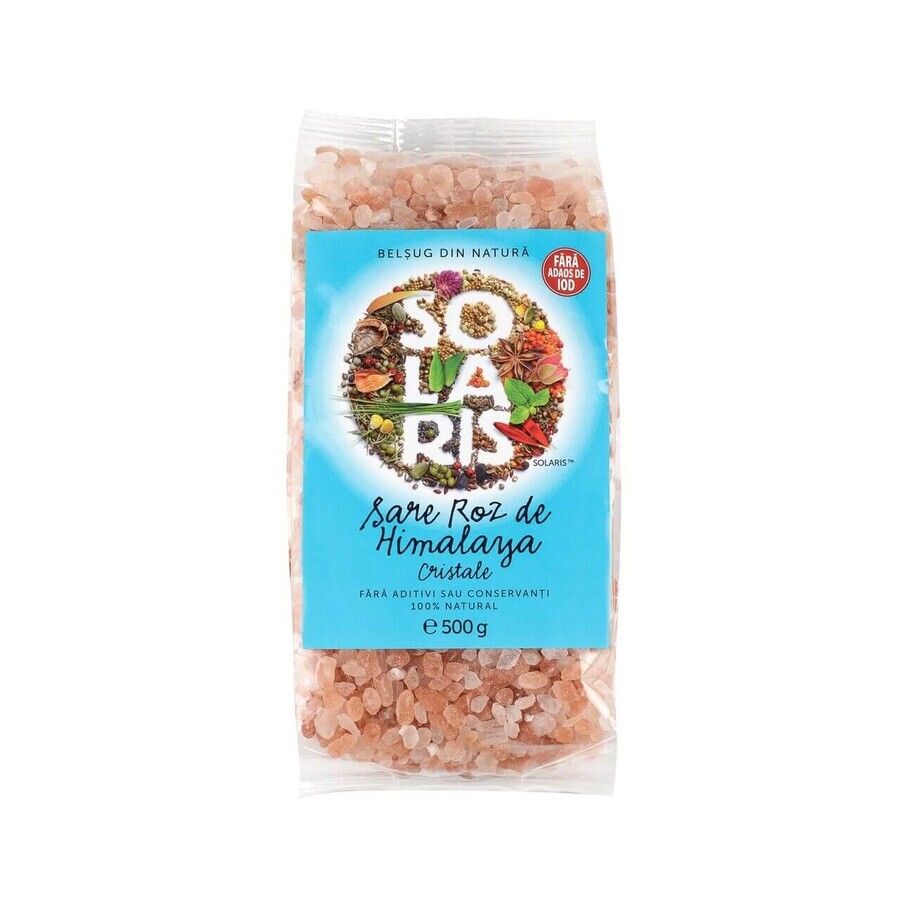 Sale rosa himalayano cristallino, 500 g, Solaris