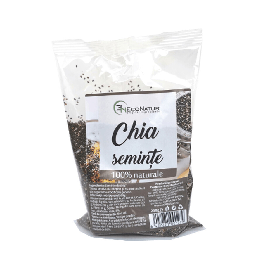 Graines de chia, 250 g, Econatur