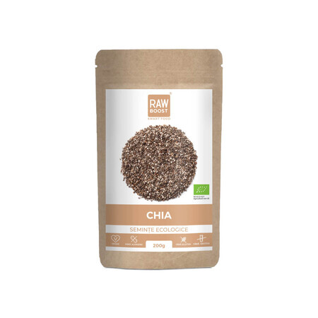 Graines de chia biologiques, 200 g, RawBoost