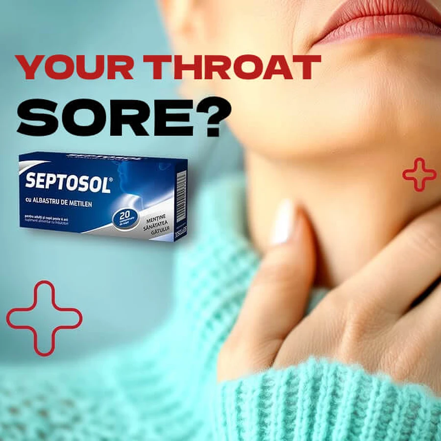 Septosol with methylene blue, 20 tablets, Biofarm