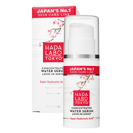 Suero concentrado en agua con ácido superhialurónico, 30 ml, Hada Labo Tokio