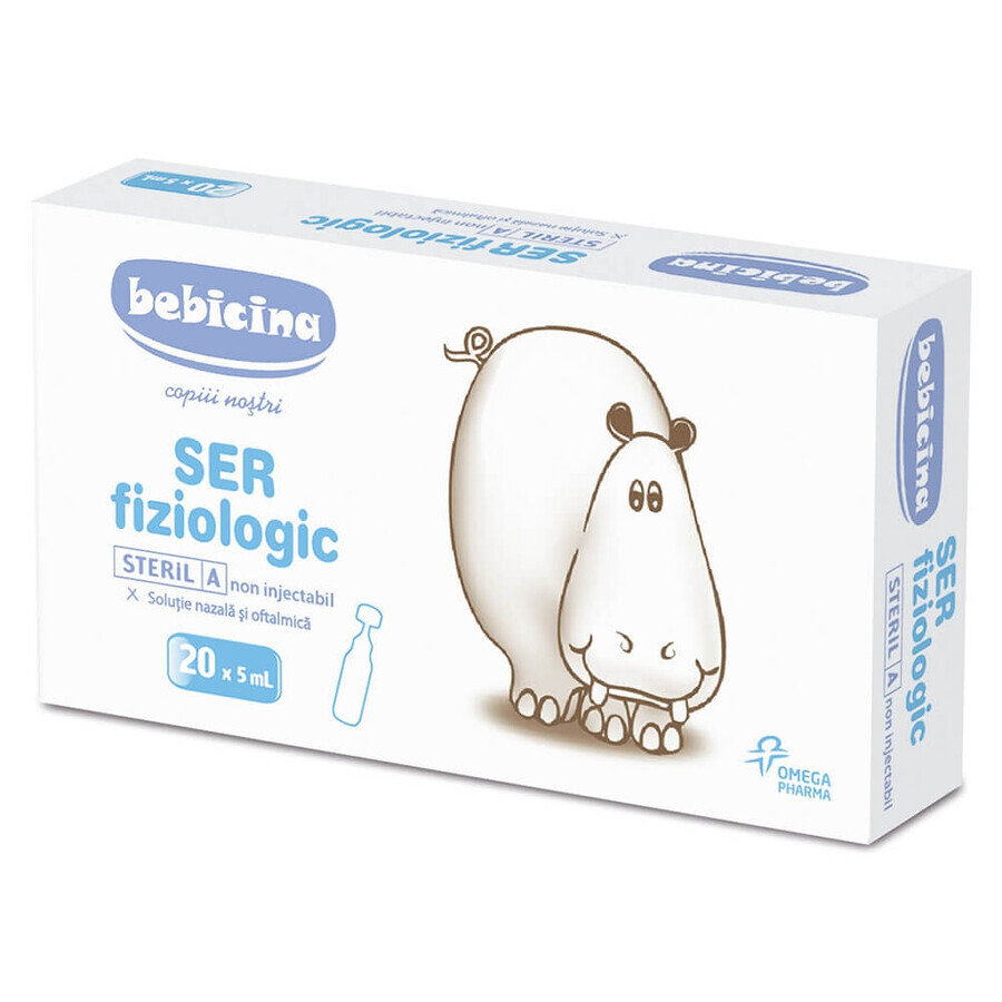 Fysiologisch serum, Bebicine, 20 doses, Omega Pharma