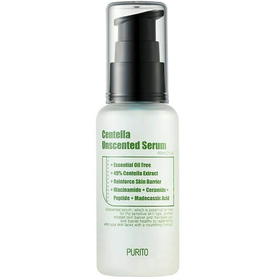 Centella ongeparfumeerd gezichtsserum, 60 ml, Purito