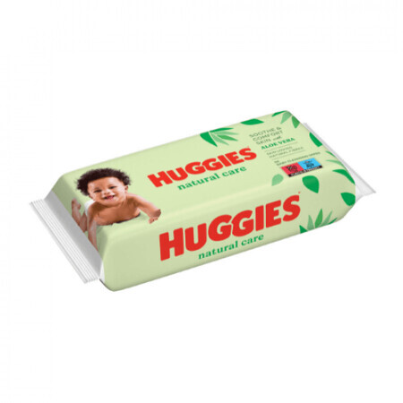 Lingettes humides Natural Care Aloe Vera, 56 pièces, Huggies