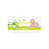 Salviettine umidificate per bambini con Aloe Vera, 72 pezzi, Doctor Wipe's