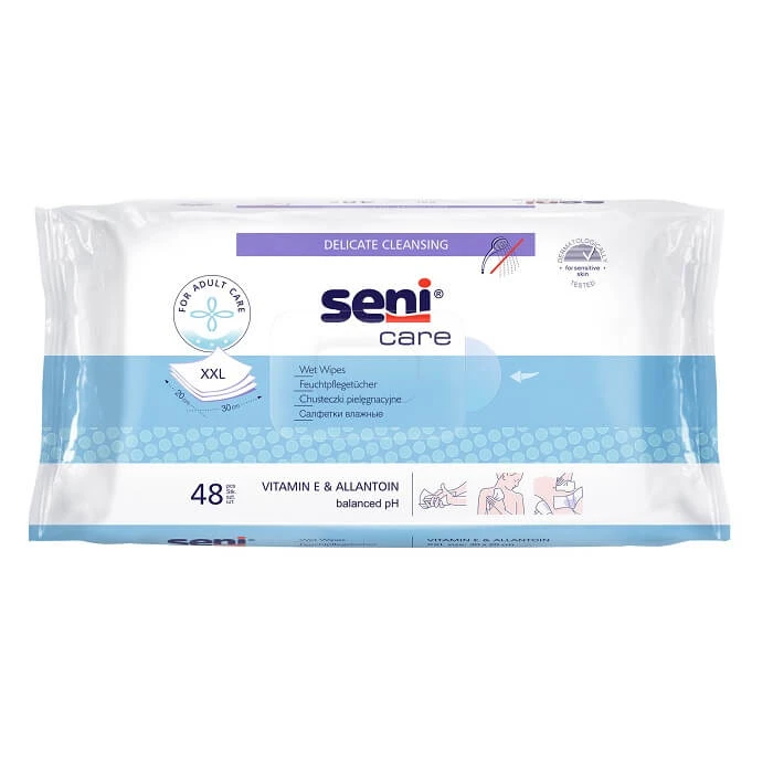 Natte doekjes, 48 stuks, Seni Care