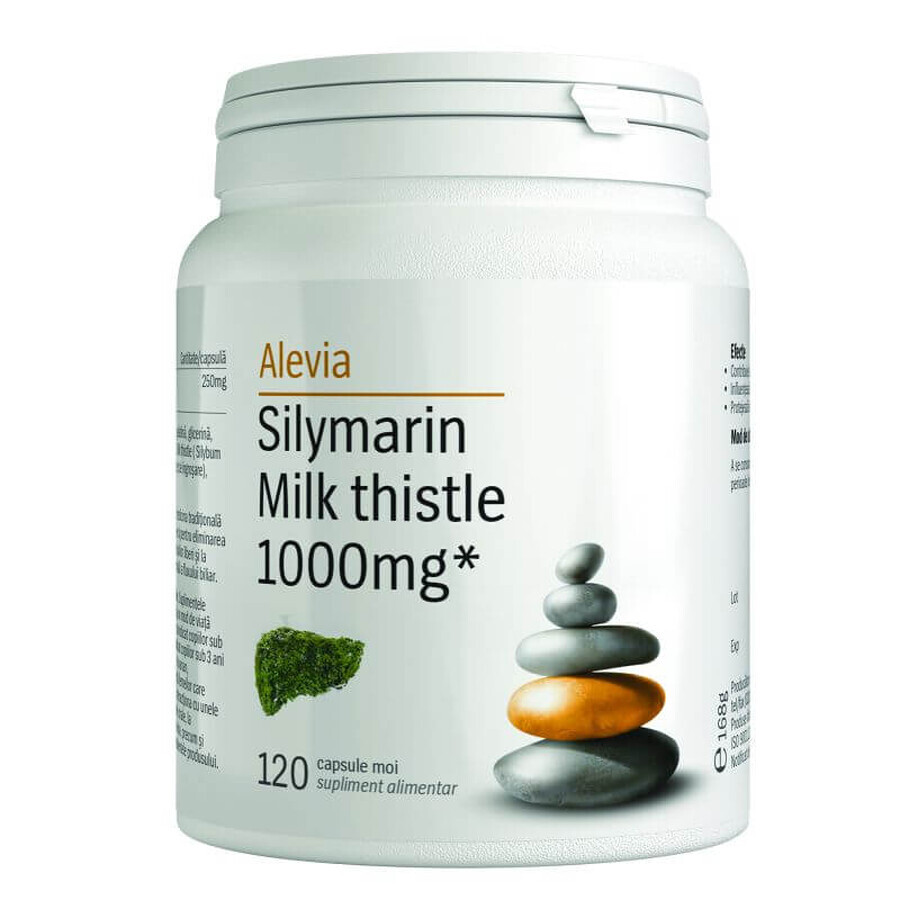 Silymarin Mariendistel 1000mg, 120 Tabletten, Alevia