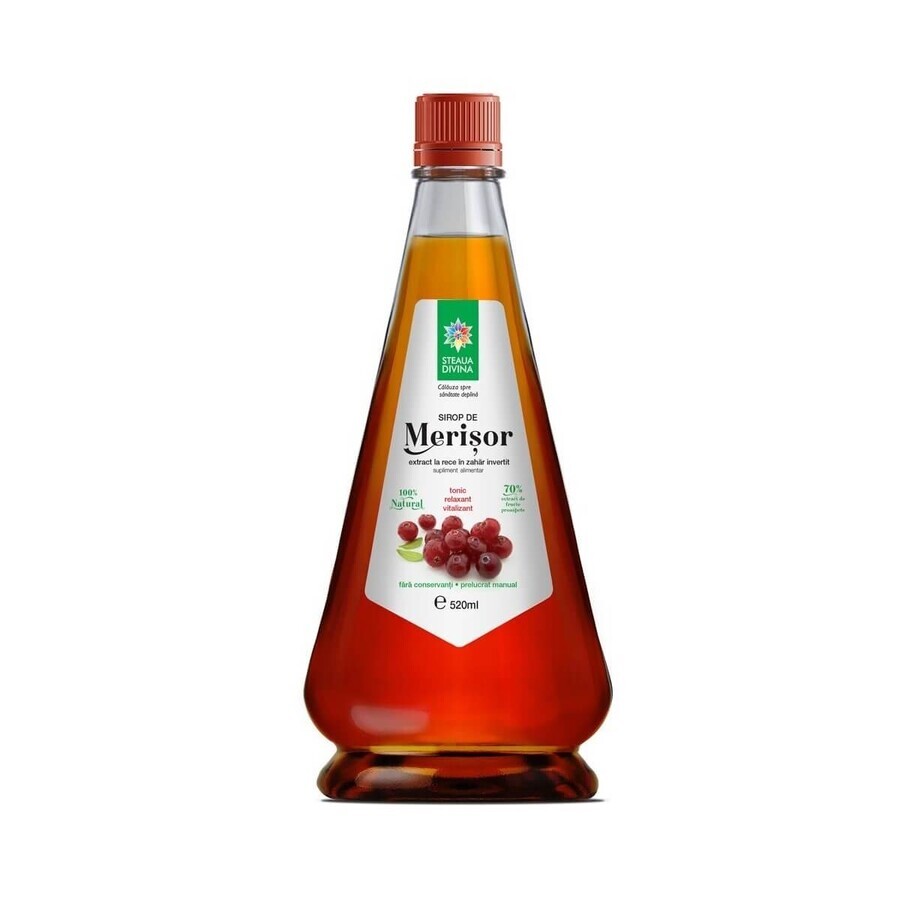 Sirop de merișor, 520 ml, Steaua Divină