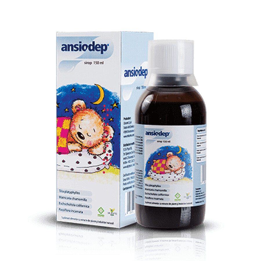 Ansiodep, sirop pour enfants, 150 ml, Dr. Phyto