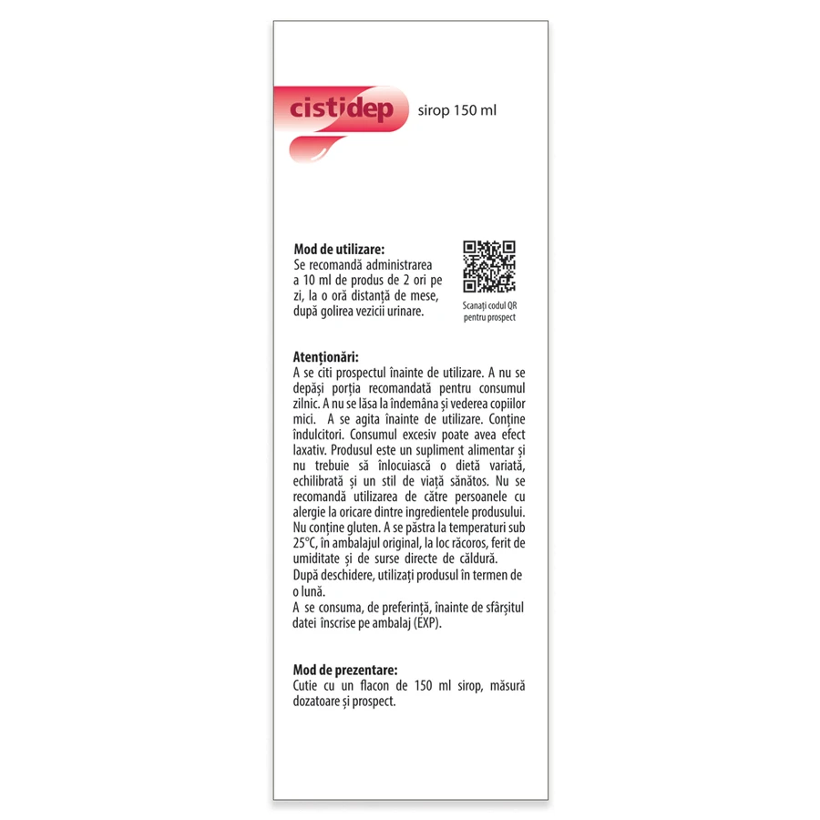 Cistidep Baby-Sirup, 150 ml, Dr. Phyto